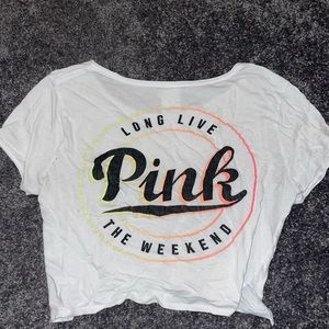 Pink crop top